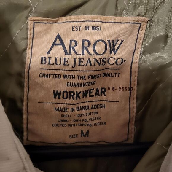 Y2K Arrow Blue Jeans Co Quilted Workwear Jacket - Picture 2 of 4